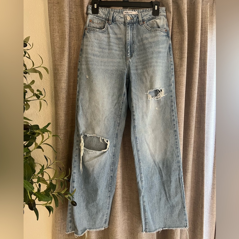 Garage Denim Wide Leg Jeans - Picture 2 of 4